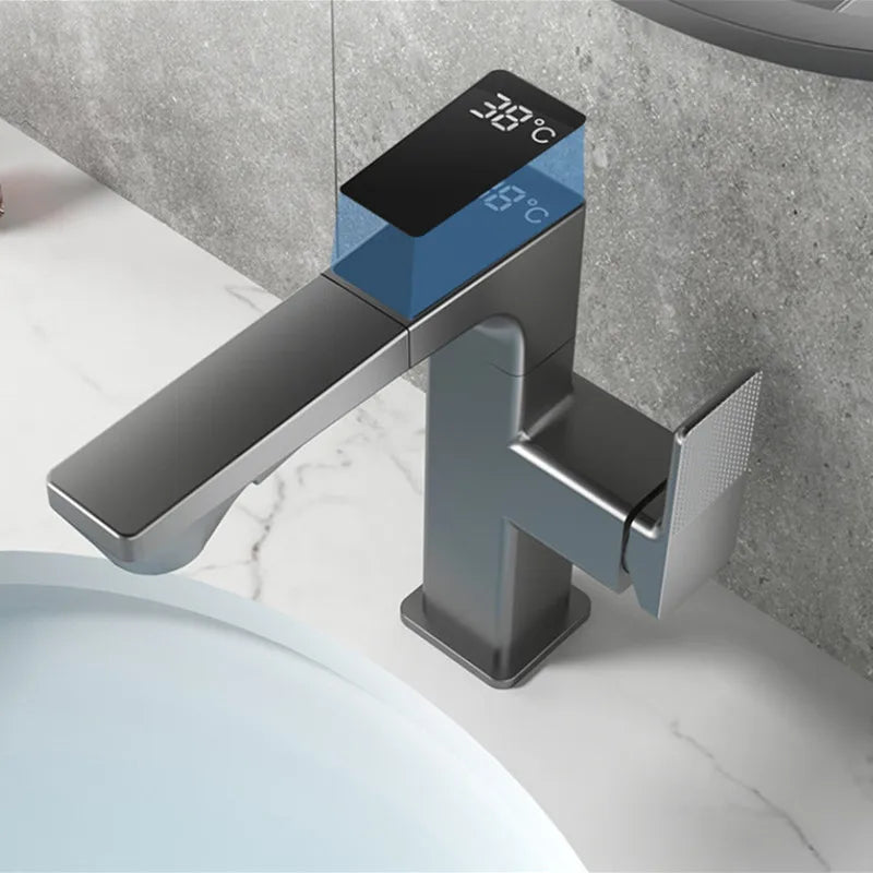 Intelligent Digital LED Temperature Display Bathroom Faucet – THE KOZY ...